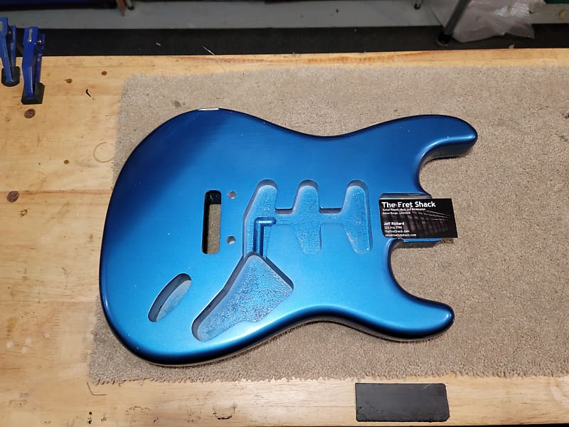 MJT Stratocaster Body 2023 - Relic Metallic Blue | Reverb