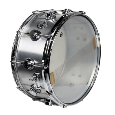 Drum Workshop 6.5x14" Rolled Aluminum Snare Drum with Chrome Hardware image 6