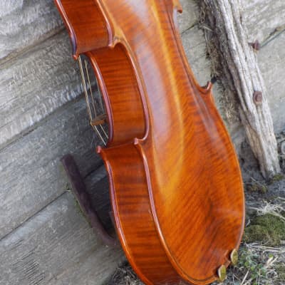 Professional Violin, Antique Dark Brown Varnish, Handmade in Kansas USA by Colton Mulder, Crow Creek Fiddles 2023 image 17