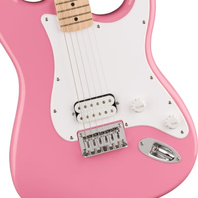 Squier Squier Sonic™ Stratocaster® HT H, Maple Fingerboard, White Pickguard, Flash Pink for sale