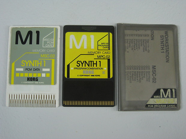 KORG M1用MSC-1S(PCMカード+プログラムカード)