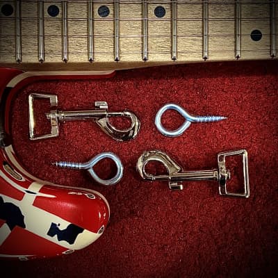 EVH Guitar Strap Lock Clasp Set with Eye Hooks