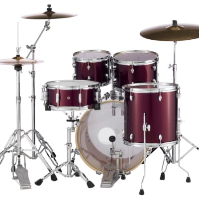 Pearl Export 5-pc Drum Set w/20in Bass & Hardware Burgundy image 1