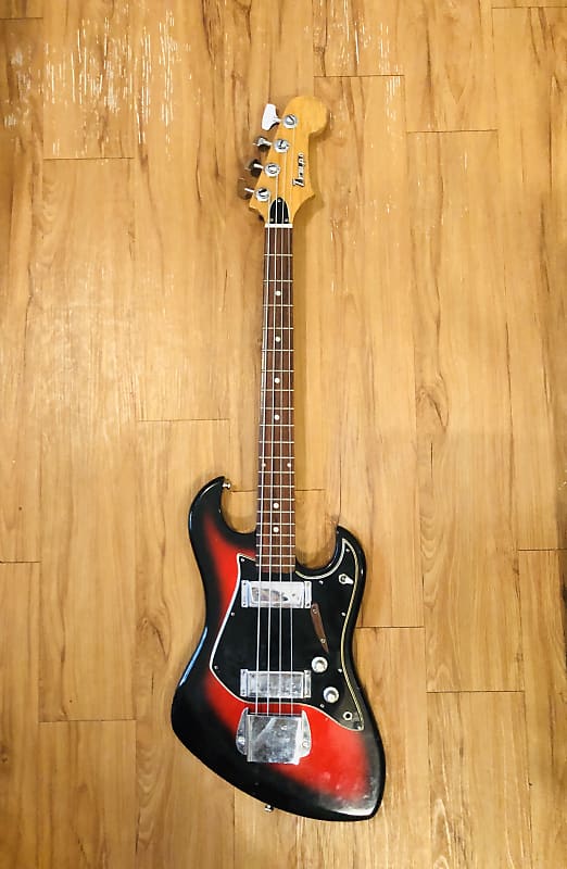 Tempo Bass Teisco Kingston Made in Japan 60s Cherry Burst