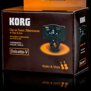 Korg AW-3V Dolcetto Clip-On Violin/Viola Tuner/Metronome