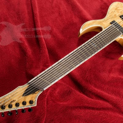 B.C. Rich Shredzilla 8 Prophecy Archtop Fanned Frets Left Handed Spalted Maple SZA824FFSMLH 2020 Spa image 3