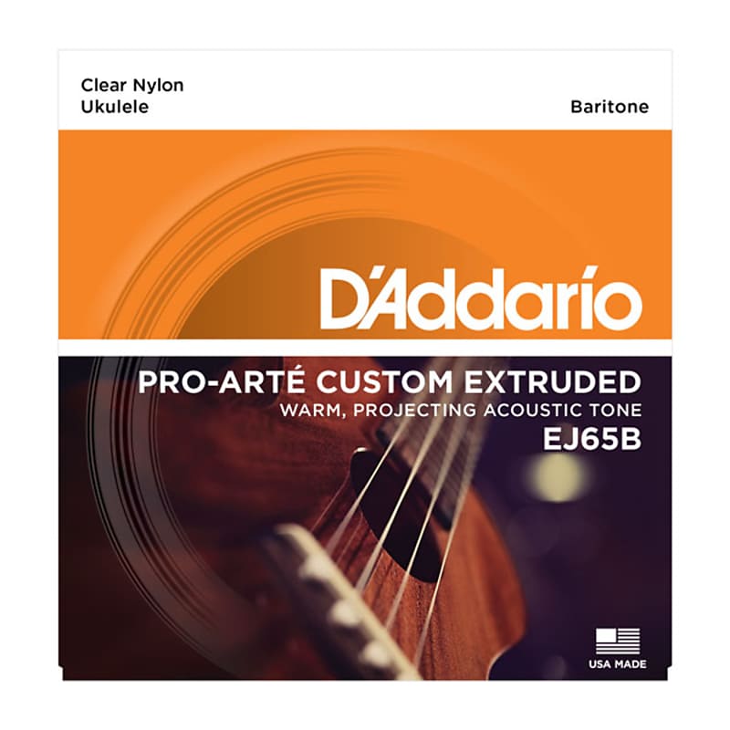 D'Addario Ukulele Strings EJ65B Bariton Nylon 28-34-30-35 - Strings image 1