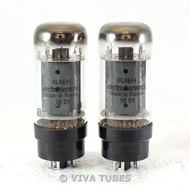 Brand New In Box Matched Pair Electro-Harmonix 6L6EH / 6L6GC Vacuum Tubes  Dealer
