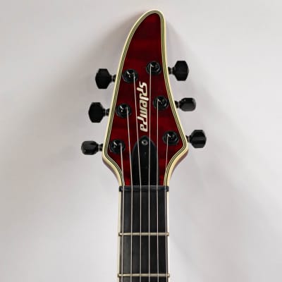 Edwards ESP E-HR-145NT/QM Electric Guitar with Padded Gigbag - Black Cherry image 3