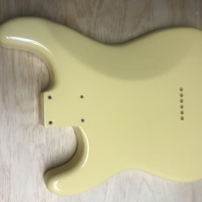 Hardtail Stratocaster Body Olympic White Nitrocellulose Lacquer Finish image 5