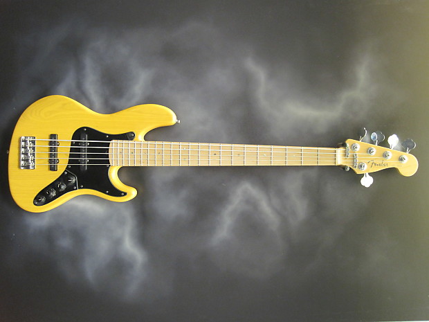 Fender American Deluxe Jazz Bass V 2007 Natural Amber