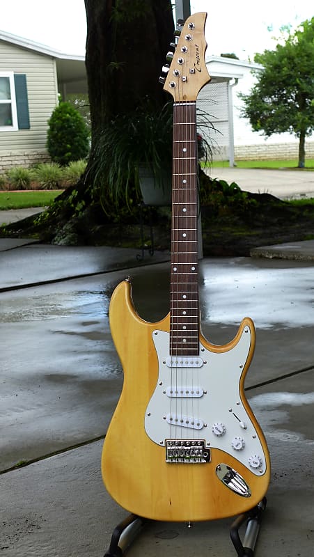Natural Maple Wood Electric Guitar (a real beauty, see video) image 1