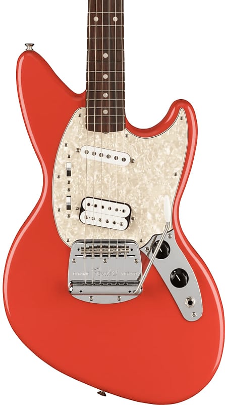 Open Box Fender Kurt Cobain Jag-Stang RW Fiesta Red w/bag image 1