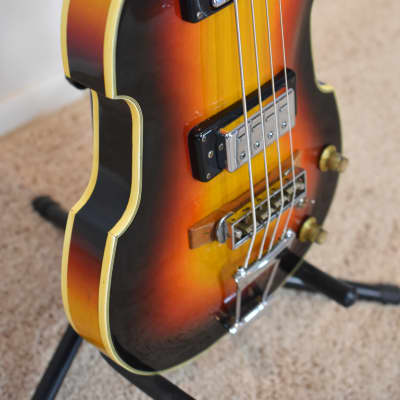 Bruno Conqueror - Violin Bass 1960s - Sunburst image 6