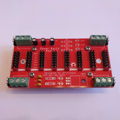 Custom Eurorack Power Rail Rev2 (full DIY kit) image 3