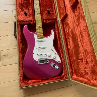 Fender Stratocaster American 2010 Magenta / Pink Relic by Guitar Whacky with Custom Shop 69 Pickups image 1
