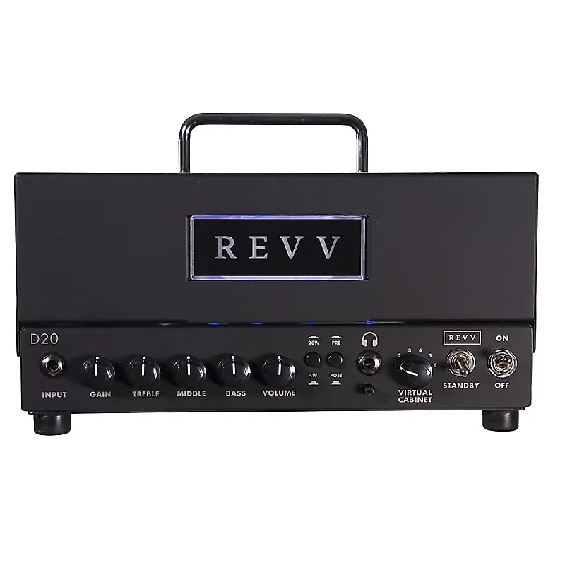 REVV D20 20-Watt Guitar Amp Head with Two Notes Torpedo-Embedded Reactive Load & Virtual Cabinets image 1