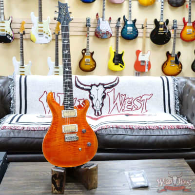 Paul Reed Smith PRS Wild West Guitars 2023 Special Run CE 24 Painted Black Neck 57/08 Pickups Orange image 4