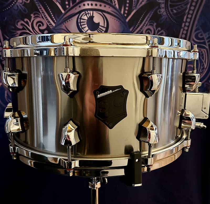 SJC Armada Titanium Brushed Titanium Reverb