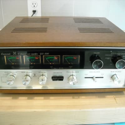 Sansui QS500 1971 - Walnut Quad Stereo Receiver | Reverb