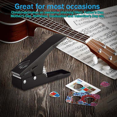 HQMaster Guitar Pick Punch Pick Maker 2 Pick Strips Sheet Puncher Tool Kit Free 2 Day Shipping image 7