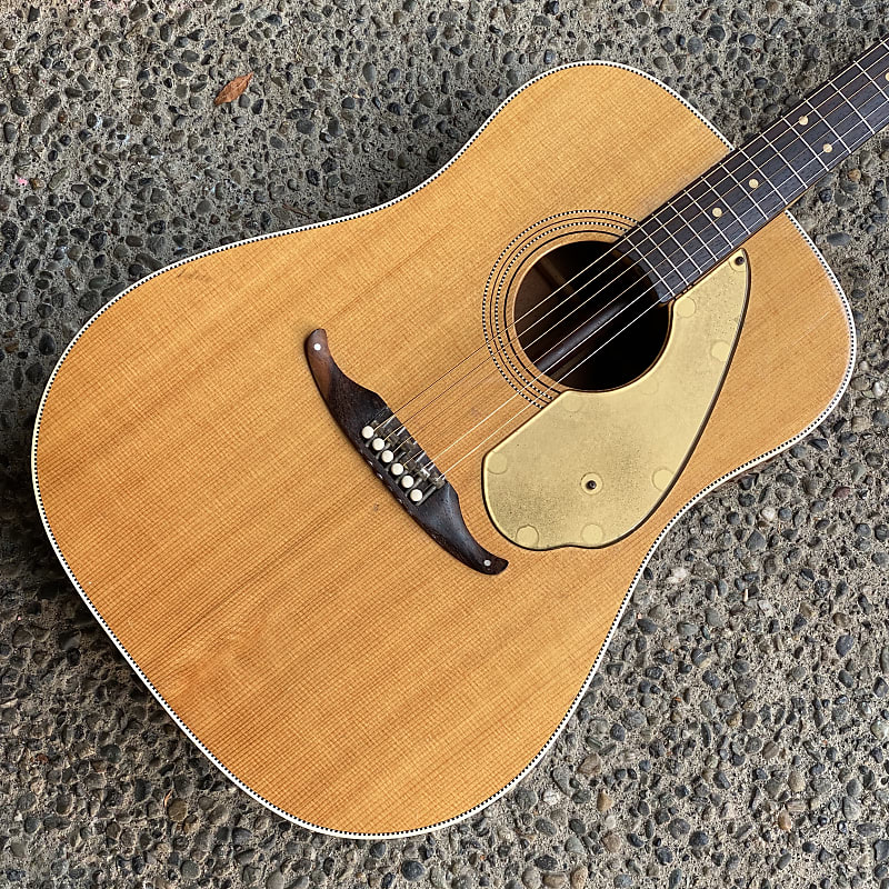 1963-1964 Fender King Acoustic Guitar Natural Kingman | Reverb