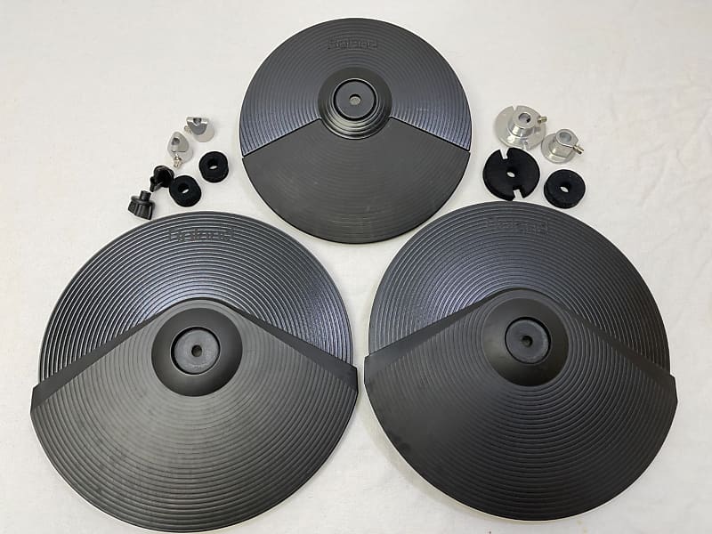 THREE PACK - 2x Roland CY8 + 1x CY5 Crash Ride Cymbal V Drums Pad CY-8 CY-5