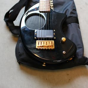 Fernandes Nomad Travel Guitar Built in Speaker 1990's Black Gold image 5