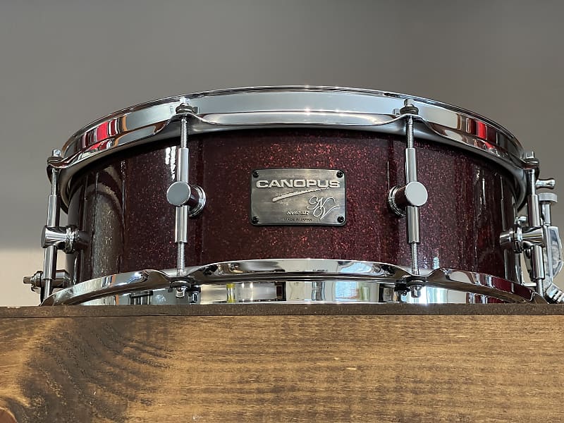 2021 Canopus Neo Vintage NV60-M2 Merlot Sparkle 5x14 Snare Drum M2