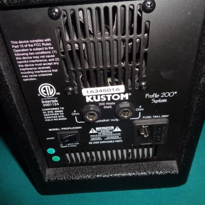 Kustom Profile 200 PA. System With Speaker Cables image 8