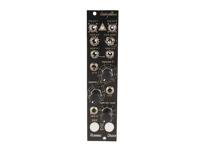 Endorphin.es Running Order Two-Channel Trigger Sequencer (Black) [USED] image 1
