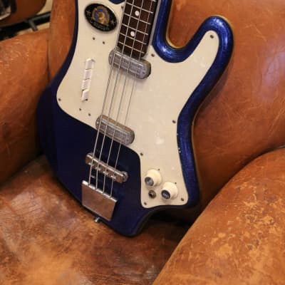Gemelli Layolo Bass 1965 Blue Sparkle image 6