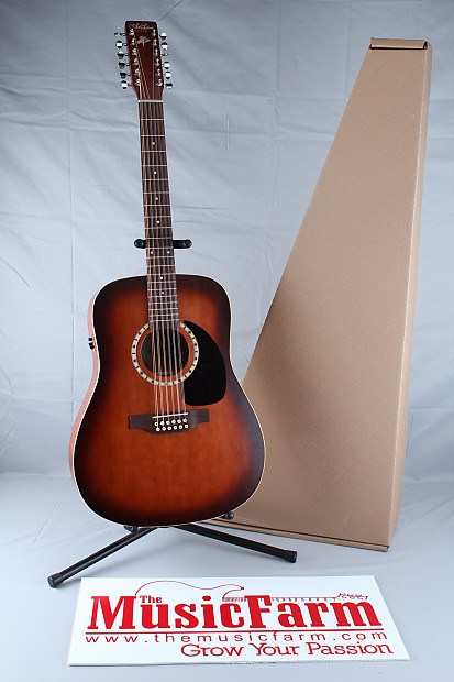 Art and Lutherie 12 String Cedar Antique Burst Acoustic Electric Guitar by Godin