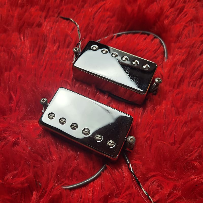 Gibson The Original HB-L & HB-R Circuit Board Pickups Designed By Bill  Lawrence 1980's - Chrome - Pair