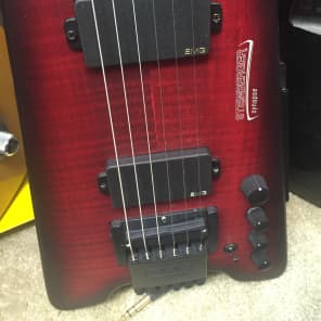 Steinberger Synapse Transcale ST-2FPA Custom baritone  Flame red image 1