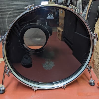 Closet Find! Rare 1990s Tama Made In Japan Rockstar-DX 18 x 22" White Wrap Bass Drum - Looks Fantastic - Sounds Great! image 9