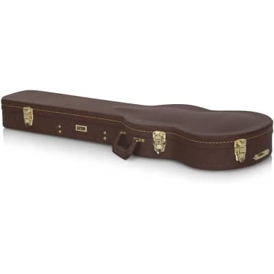 Gator GWSGBROWN Deluxe Wood Case for Guitars Gibson SG® Vintage Brown image 4