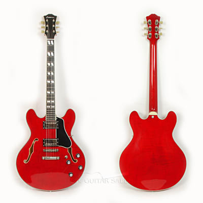 Eastman T486-RD Deluxe Trans Red 16" Thinline Hollowbody With Hard Case #02151 @ LA Guitar Sales image 2