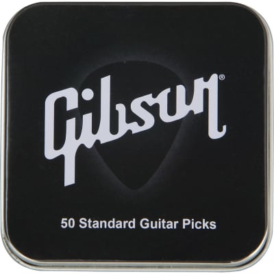 Gibson Guitar Pick Tin - 50 Standard Picks Extra Heavy image 5