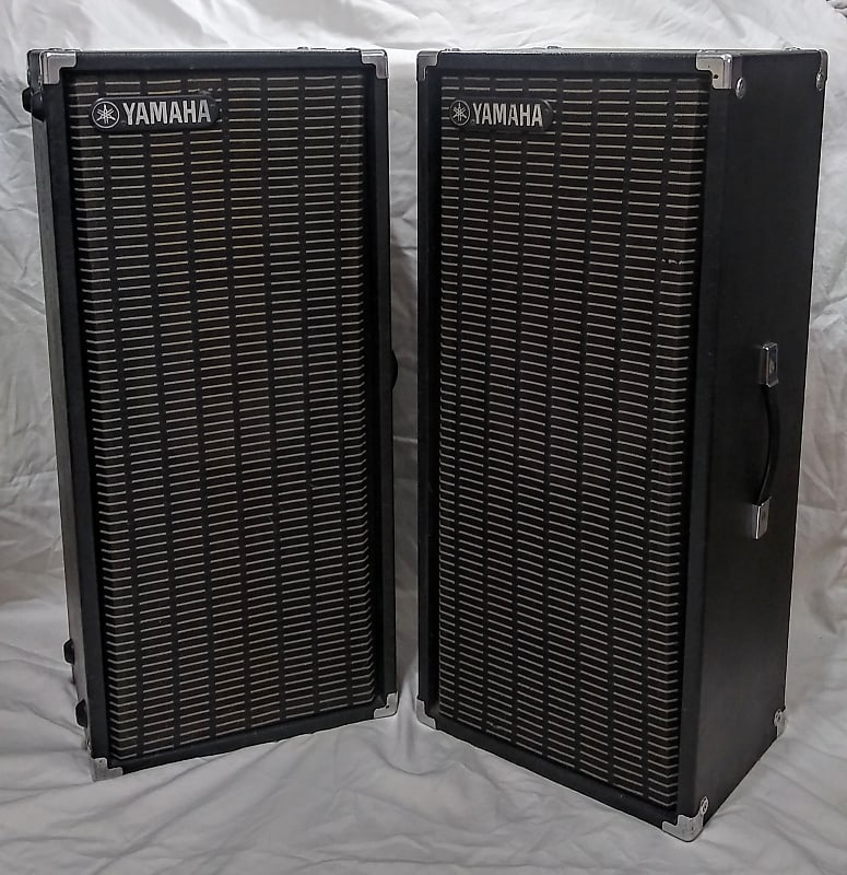 Two Yamaha PA Speaker Cabinets, 50W - Made in Japan - MODEL: | Reverb