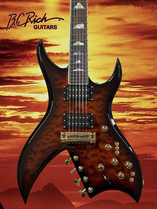 B.C. Rich Custom Shop Bich 10 Supreme Brazilian Rosewood 2025 - Sculpin Burst image 1