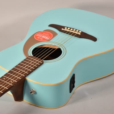 2020 Fender California Series Malibu Player Aqua Splash Finish Acoustic Guitar image 4