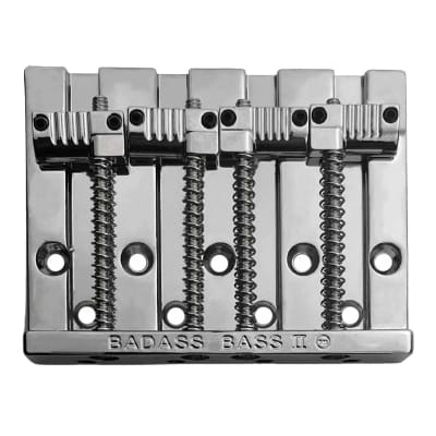 NEW Leo Quan Badass Bass II BRIDGE for Fender P Jazz Grooved, Chrome  BB-3342-010 | Reverb