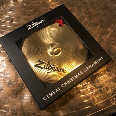 Zildjian Metal Cymbal Ornament w/ Stamp and Hanger Great Drummer Gift image 2