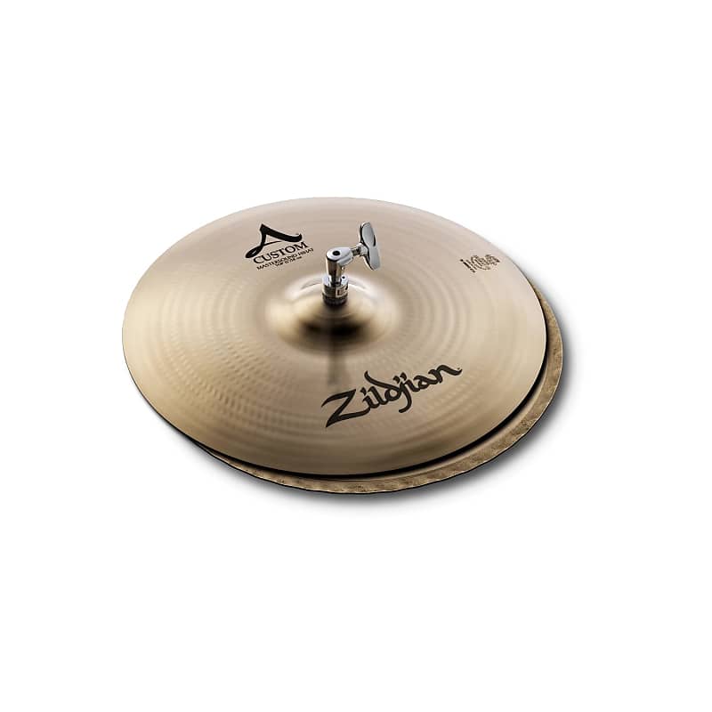 Zildjian 15 inch A Custom Mastersound Hi Hat Cymbals A20553 image 1