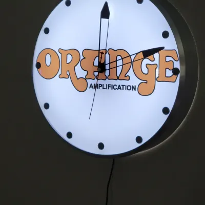 Orange Amplification Dealer Style Light Up Clock Killer Cool Mancave/Garage Item image 4