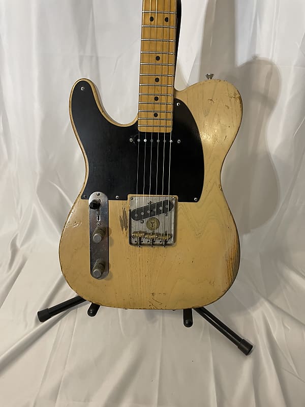 Custom Schecter Telecaster Telecaster 1997 Relic TV yellow Reverb