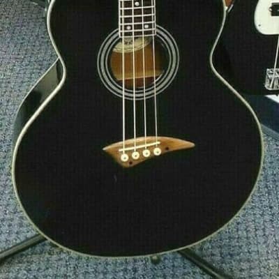 Dean EAB Acoustic-Electric Bass Guitar! Gloss Black Finish! image 2