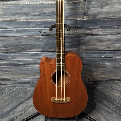Gold Tone Left Handed M-Bass25 25 Inch Scale Acoustic Electric Fretted Micro Bass image 2