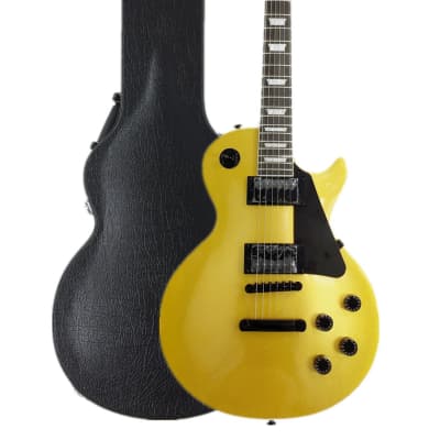 Haze HSGS91988GD Luxor Gold HLP Electric Guitar - With black case / Gold Gloss for sale